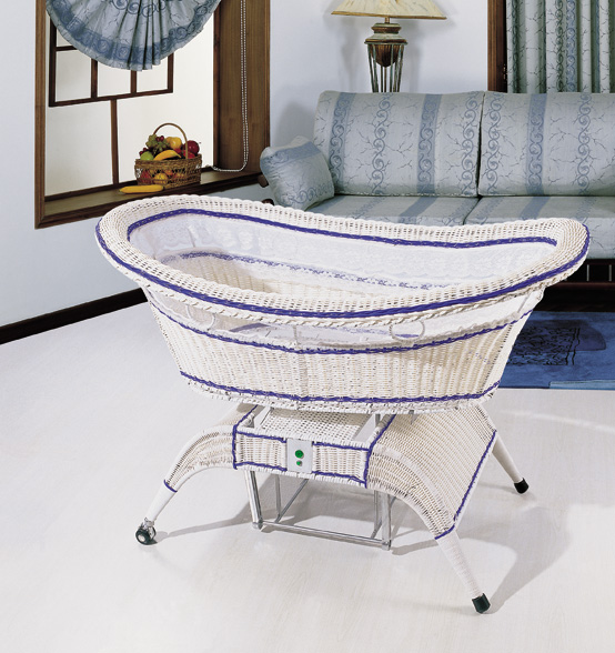 Колыбель Joom oval white с электронным укачиванием
